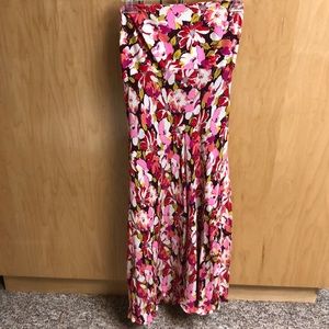 Shoshanna strapless silk dress